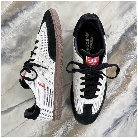 Adidas Samba OG Shoes 2010 Mens 11 White Black Red Sneakers Gum Sole Rare EUC main image 4